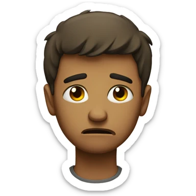 Sad and fed up sticker