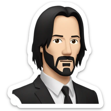 John Wick Keanu Reeves sticker