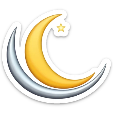 HALF MOON  sticker