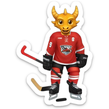 Dragon Fribourg Gotteron hockey sticker