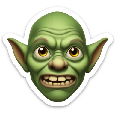 Ugly goblin sticker