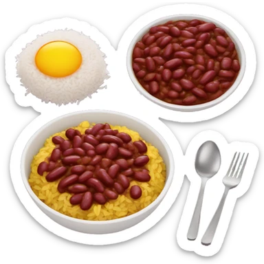 Red Beans and Rice with jerk Chicken sticker