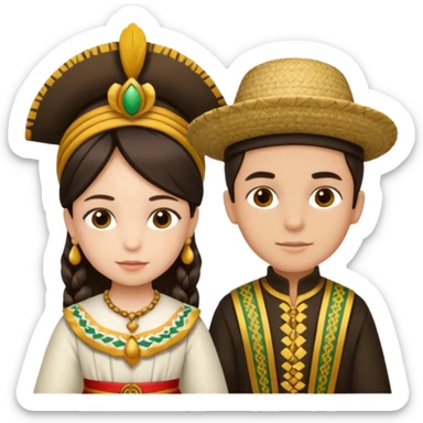 UM MENINO E UMA MENINA DE SÃO JOÃO sticker