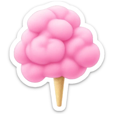 pink cotton candy sticker