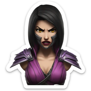Angry Mileena Mortal Kombat X sticker