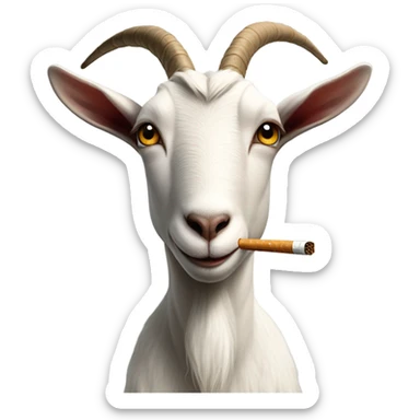 Goat smoke cigarettes  sticker