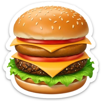 Kapibara burger sticker