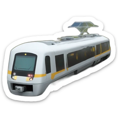 hi tech train sticker