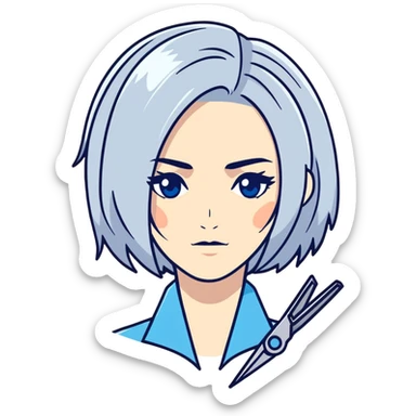 Selina Sprunki 🩶💙✂️👩🏻‍🦳 sticker