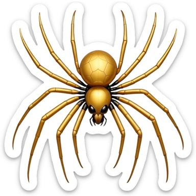 make me a gold web spider sticker