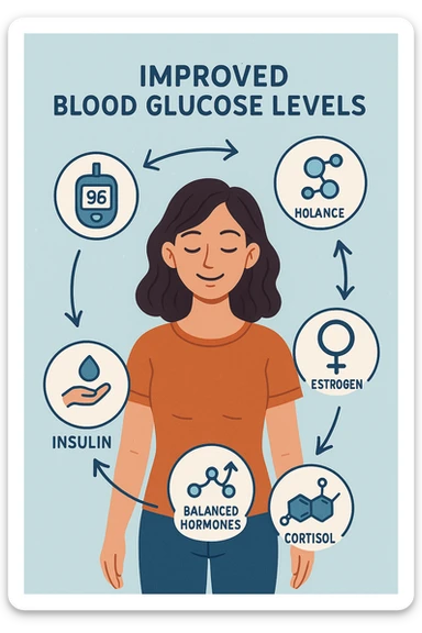 Glicemia migliorata e anche ormoni sulla donna sticker