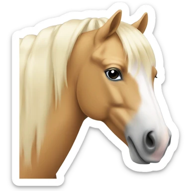 Palomino horse sticker