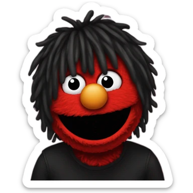 emo elmo sticker