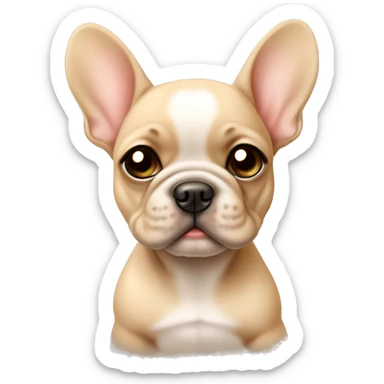 Cute Beige Frenchie puppy  sticker