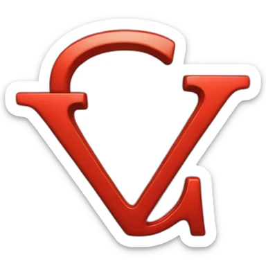 loud red letter "a" sticker