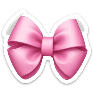 pink bow plate sticker
