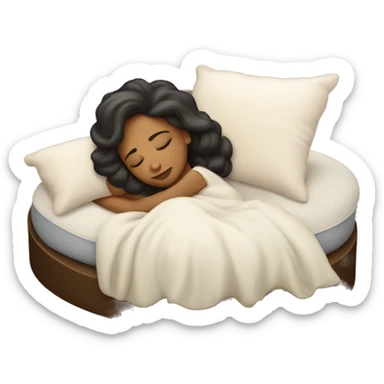 coquette girl sleeping sticker