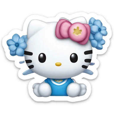 Hello kitty blue 💙 sticker