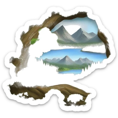 Bob Ross painting nature sticker