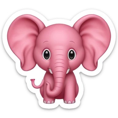 Strawberry elephant sticker
