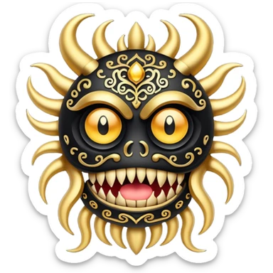 Mمزخرف مثل شعار مونستر sticker