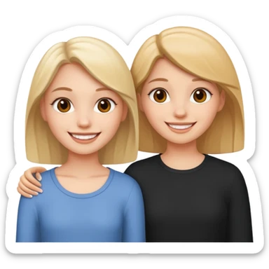 2 Besties g girls sticker