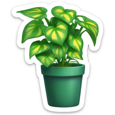 Pothos plant sticker