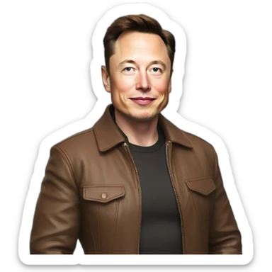 Elon Musk in ken sticker