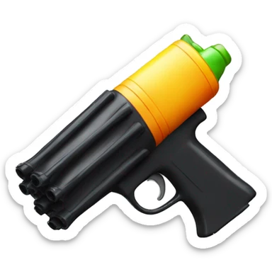 BLACK SQUIRTGUN sticker
