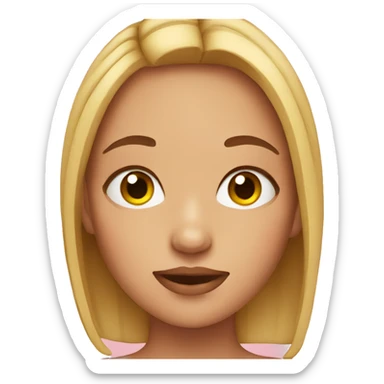 girl with acne sticker