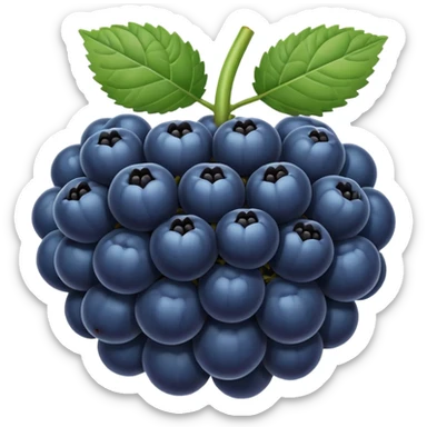 blue blackberry sticker