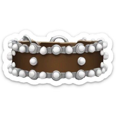 spiked dog collar sticker