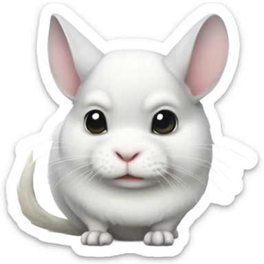 white chinchilla sticker
