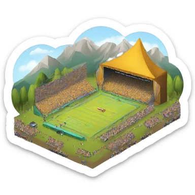 sport and music festival sticker