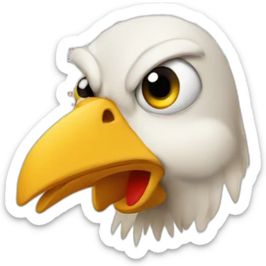 calendar month with chicken head sticker