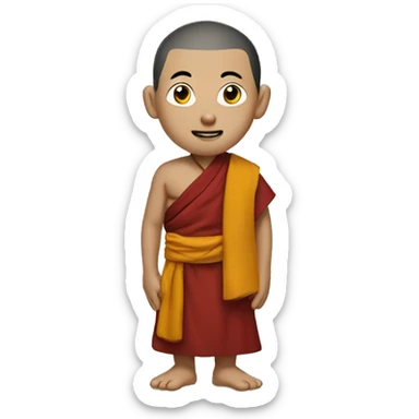 tibetan monk sticker