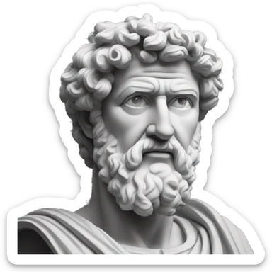 "A dark landscape image of an ancient greek society deeply connected to stoicism, black and white, ancient greek architecture, include one single big statue of a stereotypical strong greek man, marcus aurelius --ar 16:9 --style G4JuqKlERum6vZGYhO9USsL"
 sticker