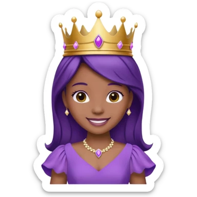 Princesa morada sticker