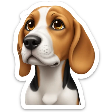 Beagle sending kiss sticker