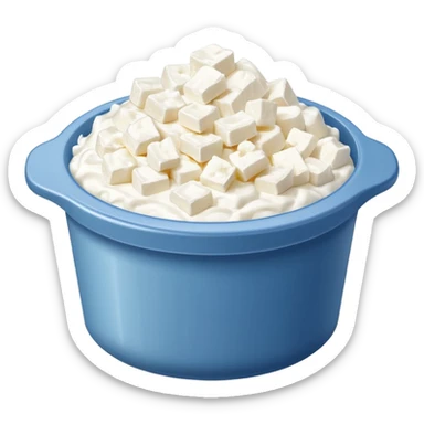 a pack of cottage cheese sticker