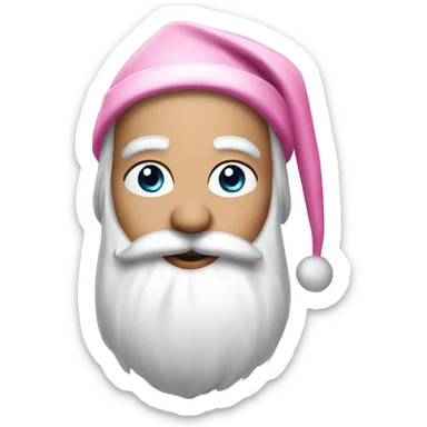 pink christmas sticker
