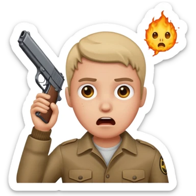 Gun to the head sticker