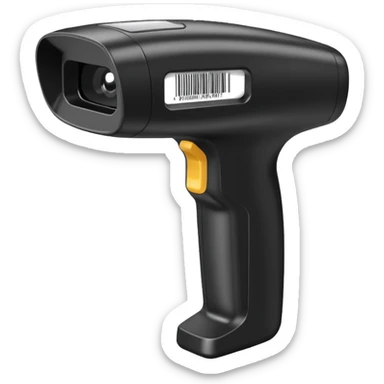 barcode scanner facing left sticker