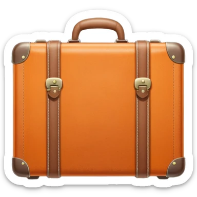 orange Suitcase sticker