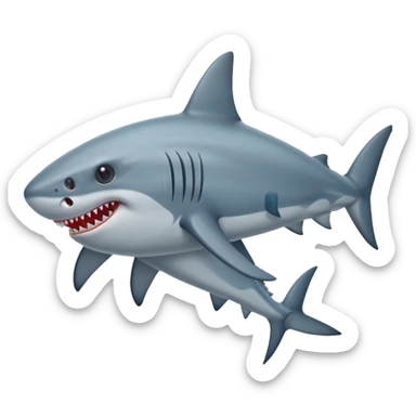 Акула с двумя головами sticker