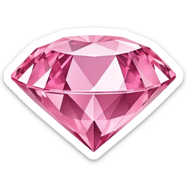 Pink diamond sticker