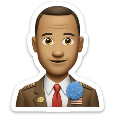 Forrest Gump plays t sticker