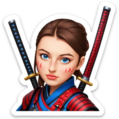 Daring Samurai sticker