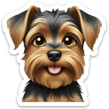 Yorky puppy sticker