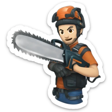 Denji chainsaw lan sticker